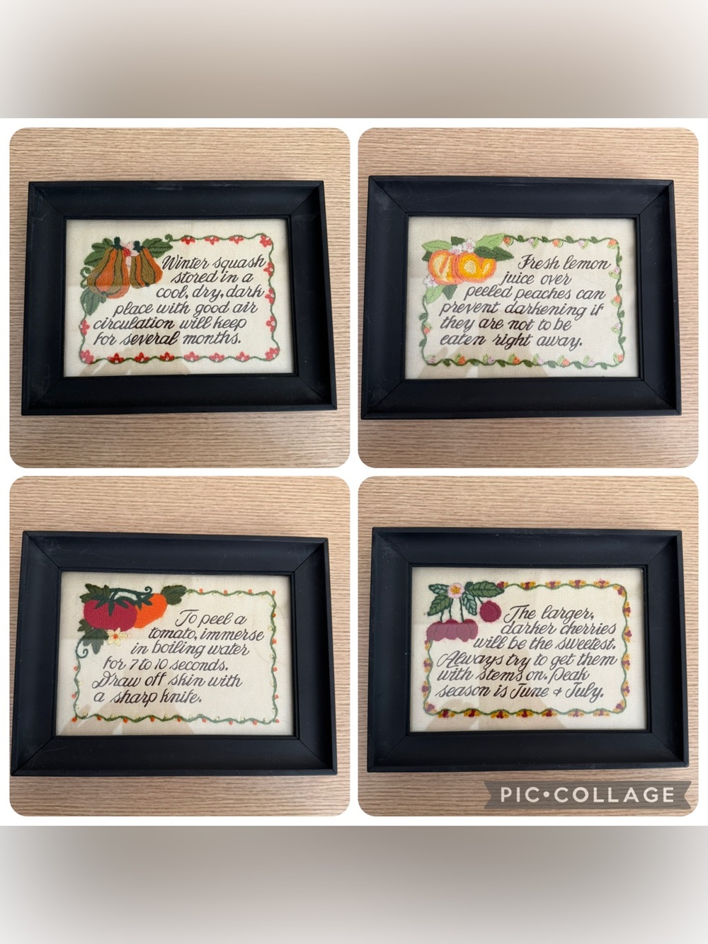 Vintage Crewel Set